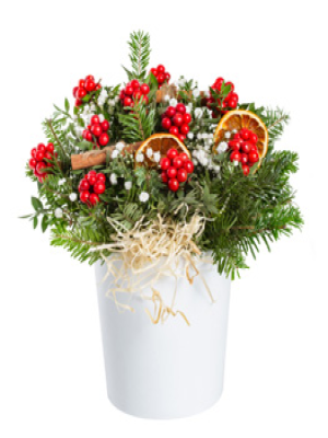  Malatya Çiçek - Seramikte Yeni Yıl Kokina Aranjmanı